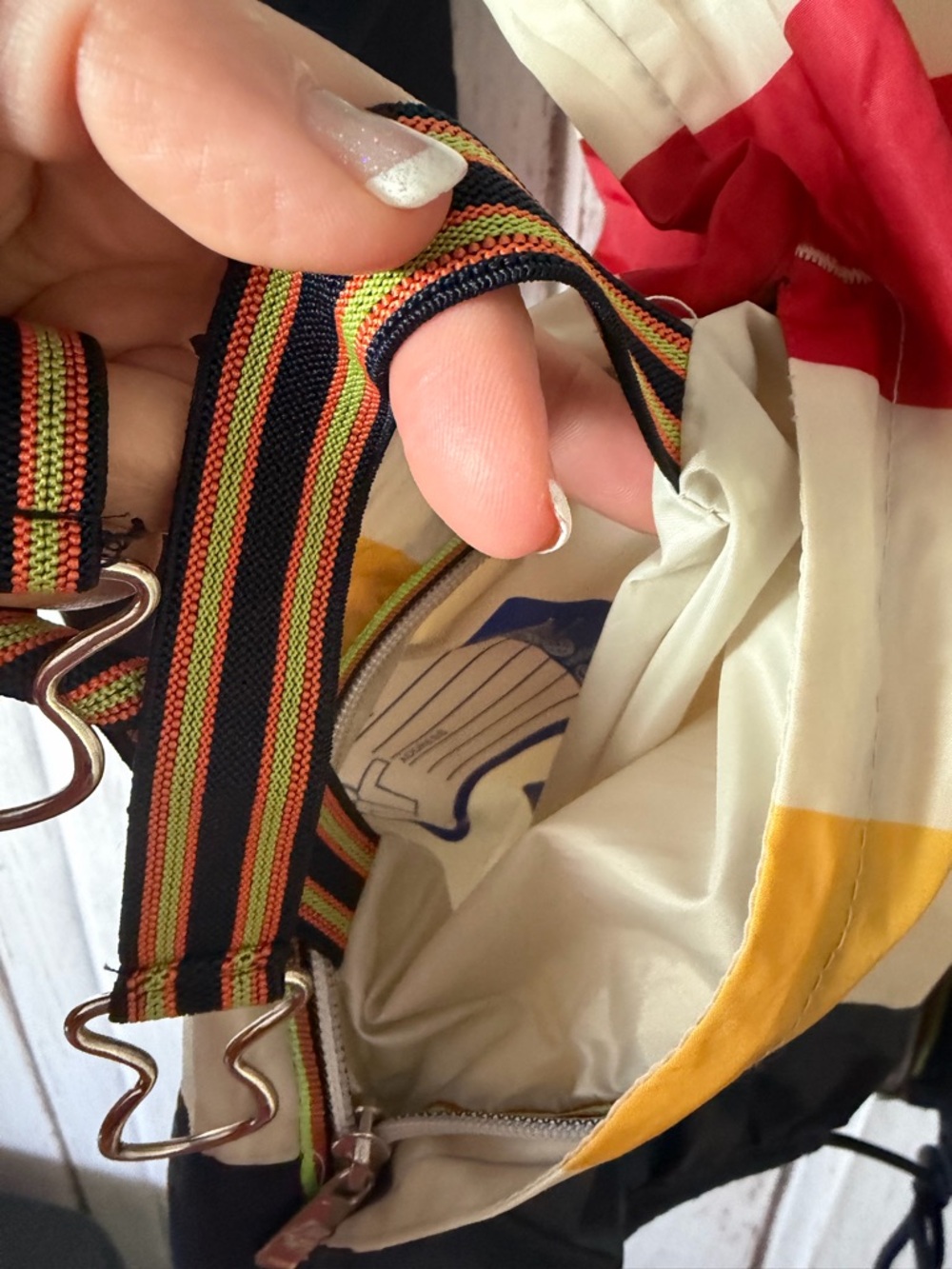 K-Way x Hudson's Bay Company Limited Edition Striped Windbreaker Jacket Size XL - Picture 8 of 10